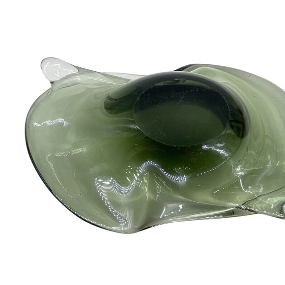 Vintage Smoked Glass Ameba Dish MCM - Picture 11 of 11